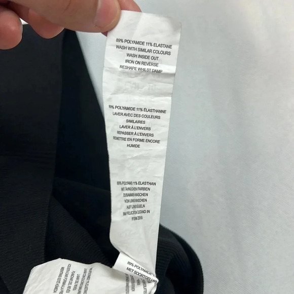 Nasty Gal Collection Black Seamless Ribbed High Rise Legging Size US 10 - Picture 4 of 11